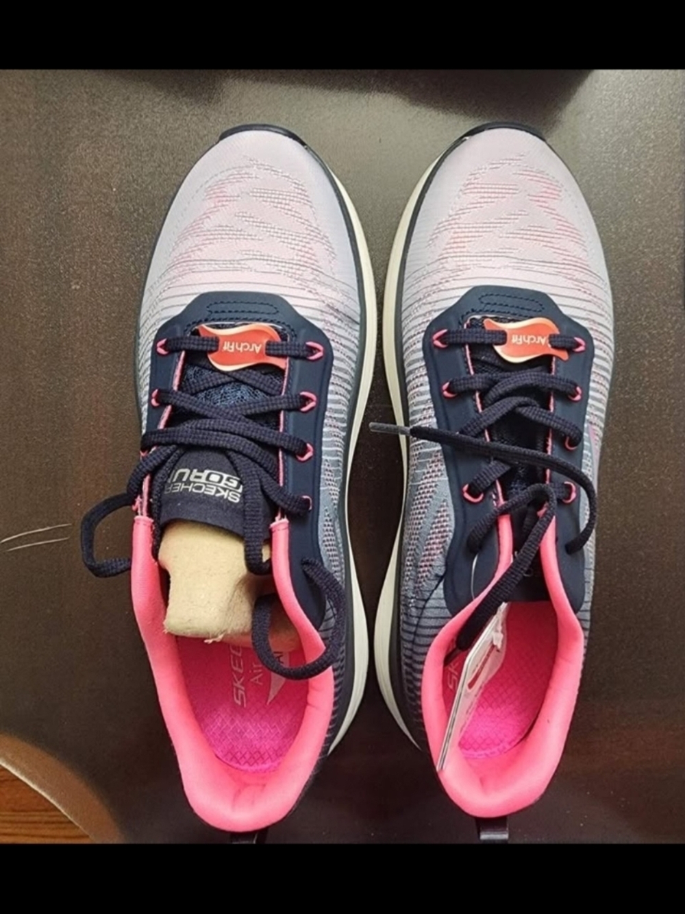 Skechers Women’s Navy and Pink Athletic Sneakers